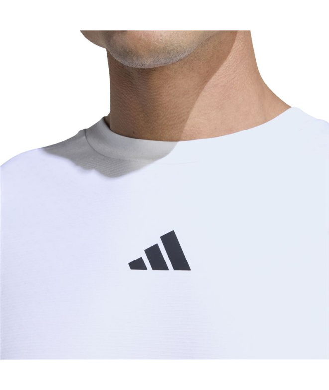 Camiseta adidas D4T Power homem Fitness Branca