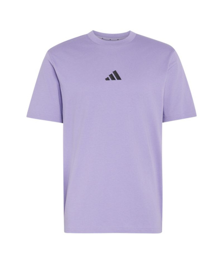 Camiseta Homem adidas Essentials Small Logo Lilás/Preta