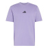 T-shirt Homme adidas Essentials petit logo lilas/noir