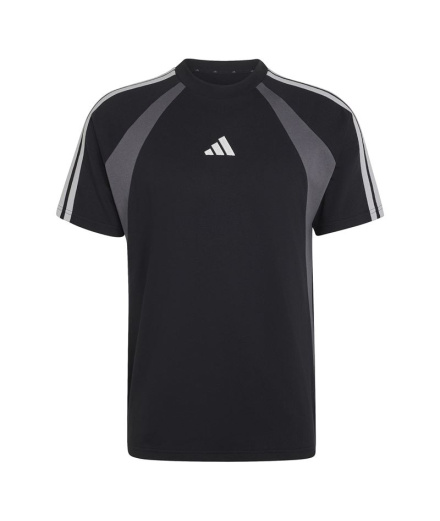 T-shirt adidas Seasonal Essentials Colorblock Noir/Gris