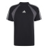 Camiseta adidas Seasonal Essentials Colorblock Preta/Cinza