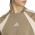Camiseta adidas Seasonal Essentials Colorblock Kaki/Blanco