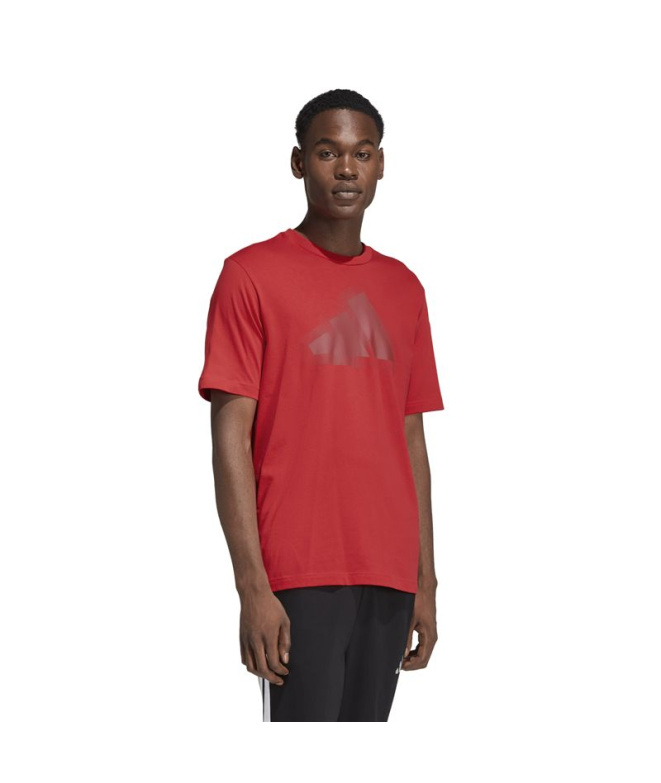 Camiseta Homem adidas Mod Ess, cor bordô.