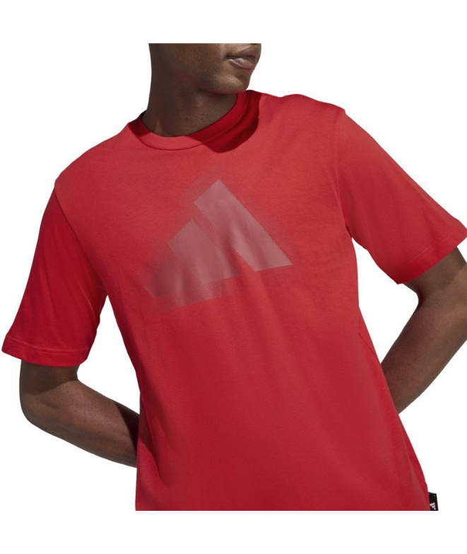 Camiseta Homem adidas Mod Ess, cor bordô.