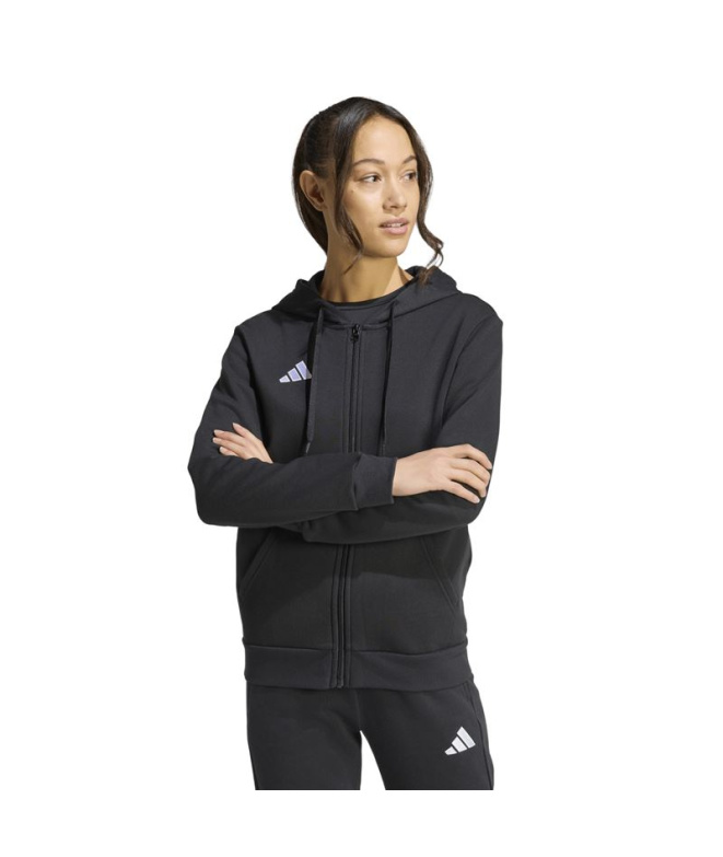 Moletom Mulher adidas Entrada26 Fz Hood Futebol...