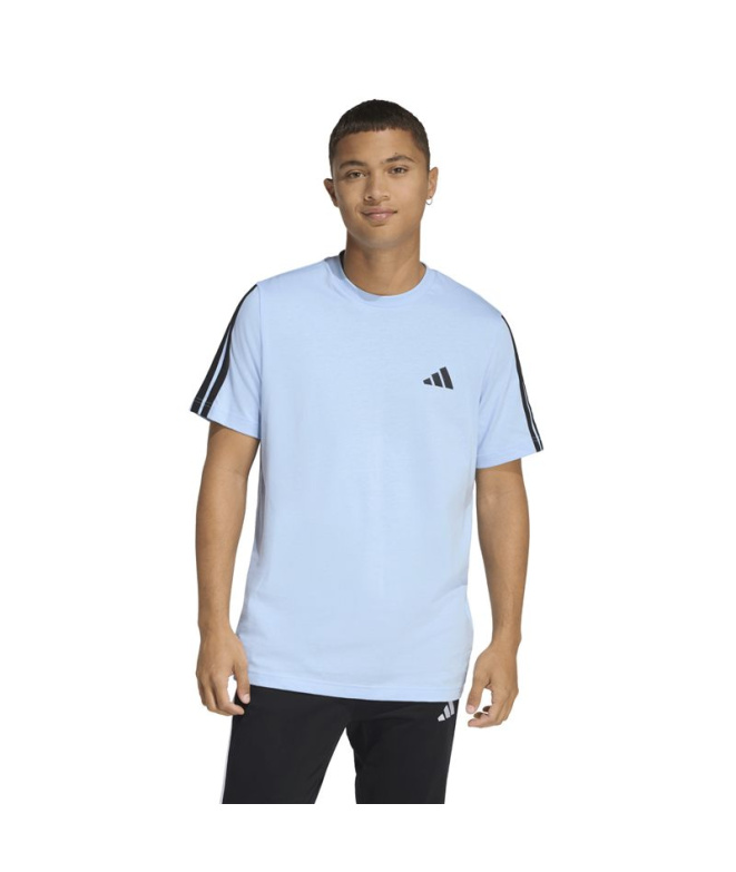 T-shirt Homme adidas 3 bandes Sj bleu/noir