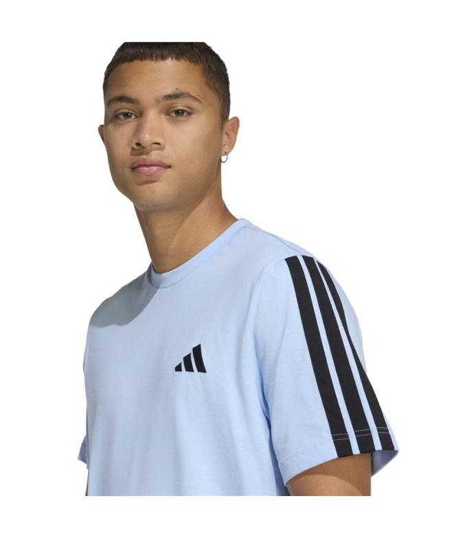 Camiseta Homem adidas 3 Stripes Sj azul/preta