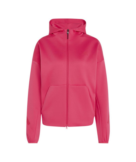 Moletom Mulher rosa adidas ZNE com zíper frontal