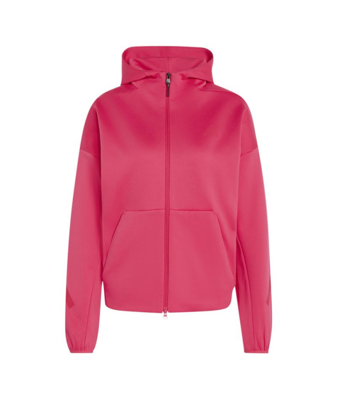 Sweat rose adidas ZNE à fermeture éclair...