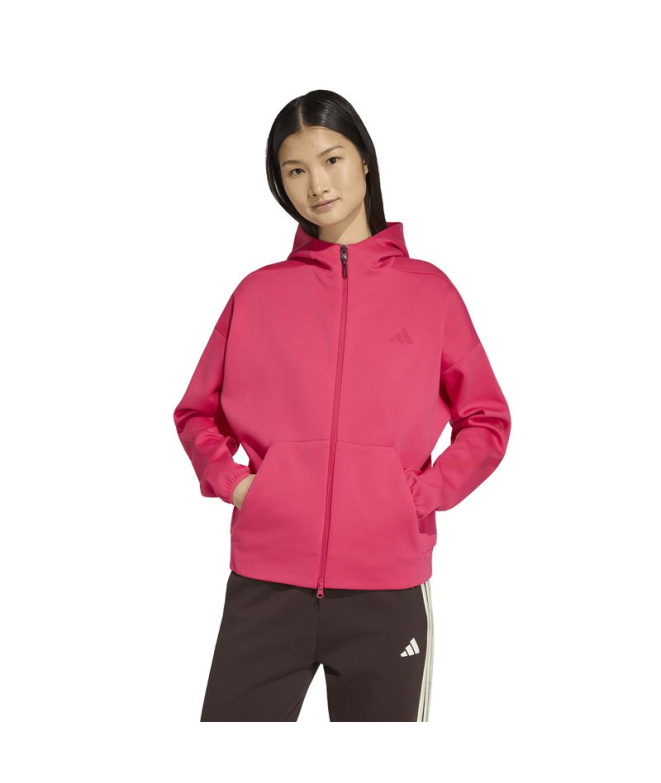 Sweat rose adidas ZNE à fermeture éclair...