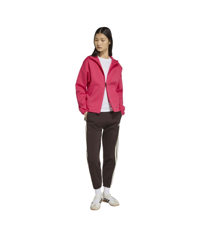 Sweat rose adidas ZNE à fermeture éclair...