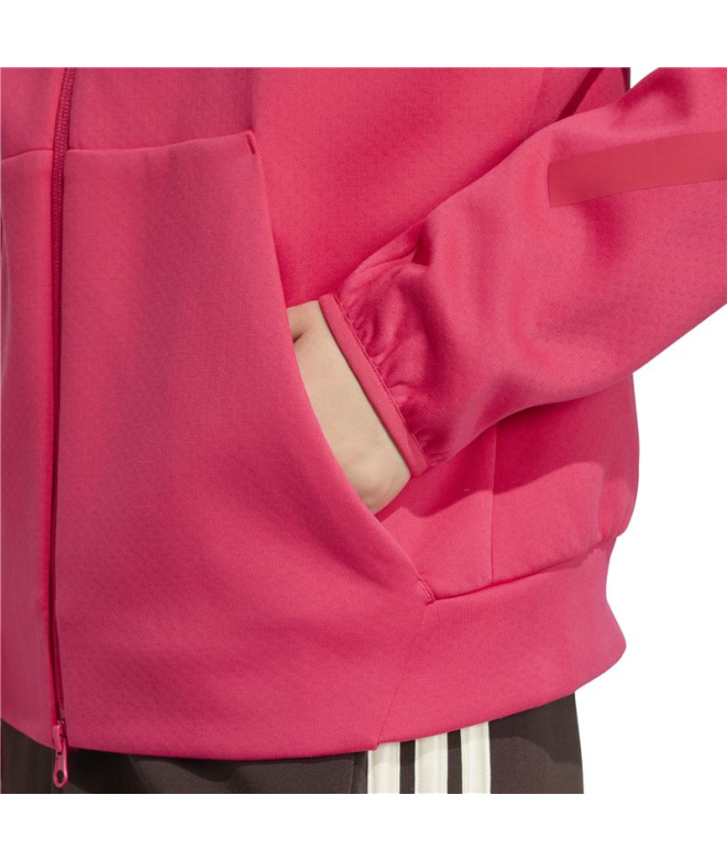 Sweat rose adidas ZNE à fermeture éclair...