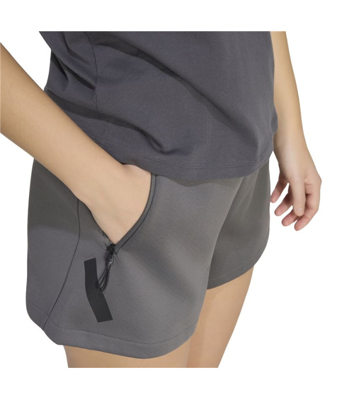 Pantalons adidas W ZNE Femme gris