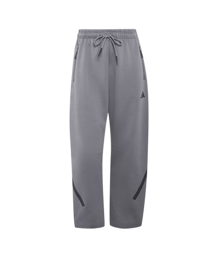 Calça Mulher adidas ZNE com bainha aberta, cinza.
