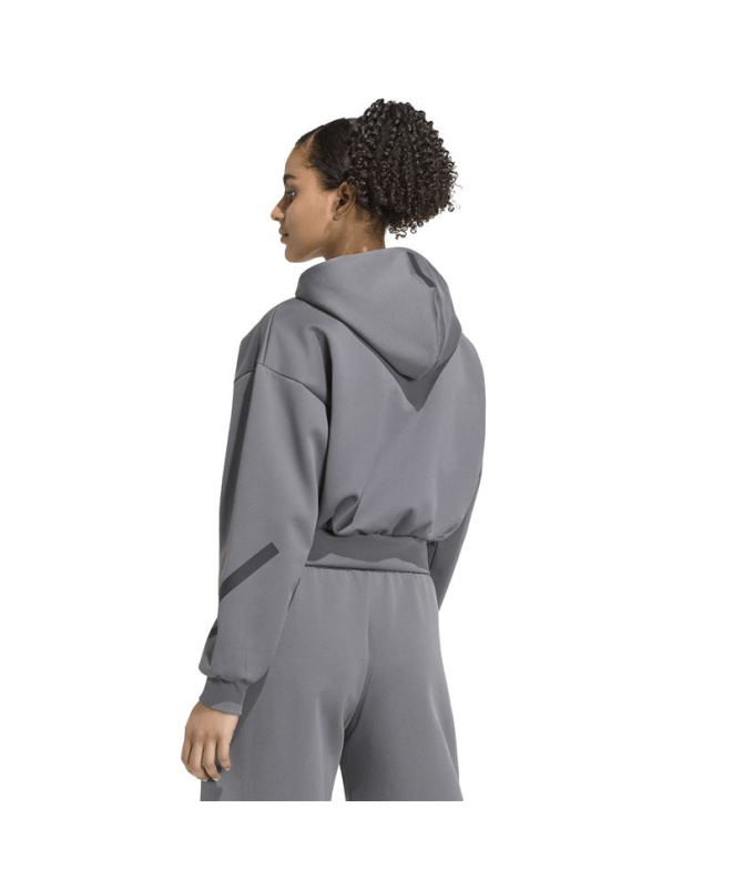 Moletom Mulher adidas W ZNE cinza