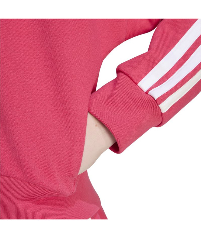 Moletom adidas Essentials 3-Stripes Mulher Rosa