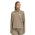 Sweat Polo adidas W Lin FL kaki/blanc