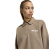 Sudadera adidas W Lin Fl Polo Khaki/Blanco