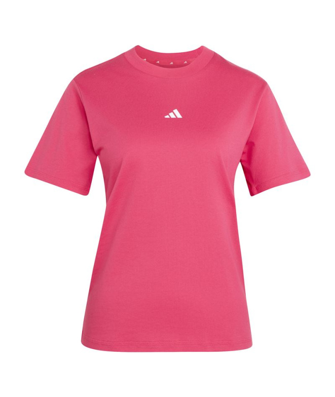 T-shirt rose Adidas Essentials Femme avec petit...