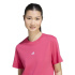 T-shirt rose Adidas Essentials Femme avec petit logo