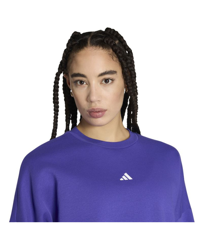 Sweat Adidas Essentials à petit logo Femme violet