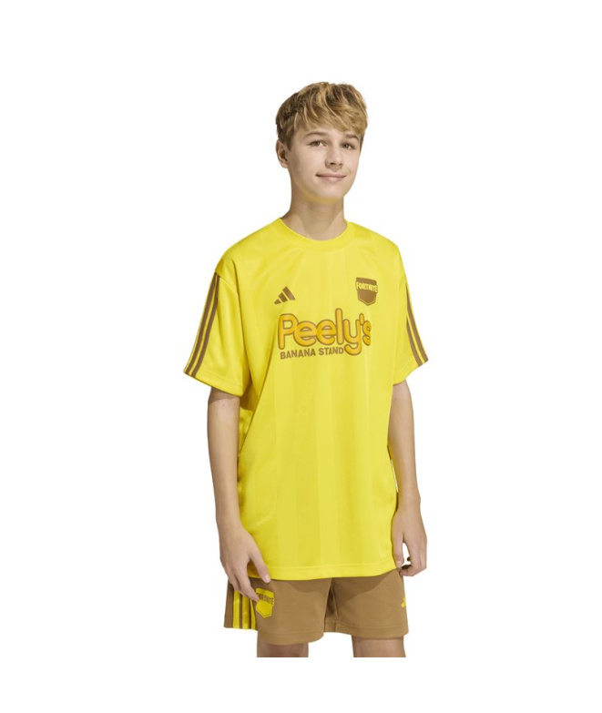 Camiseta amarela Infantil adidas x Fortnite Peely