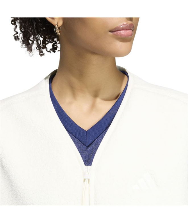 Colete regata adidas City Tech Mulher branco.