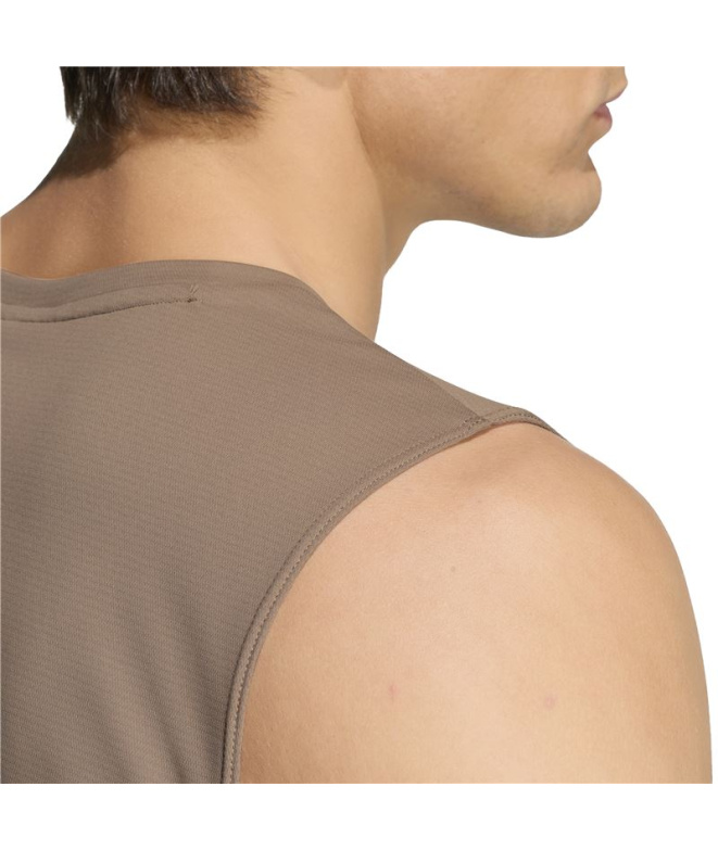 Top Running Homem adidas Essentials, marrom