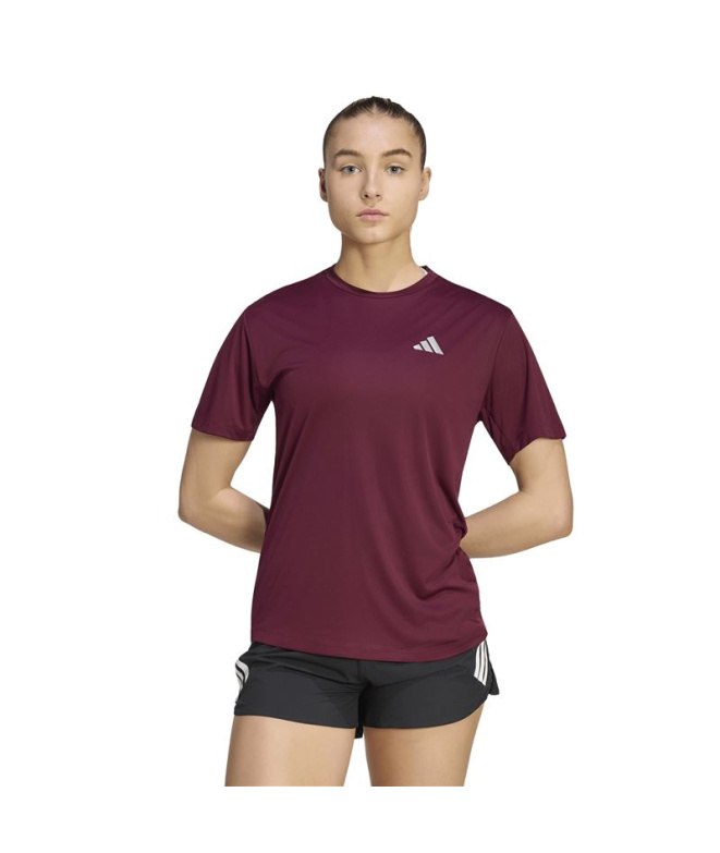 Camisa Running Mulher adidas adi365, cor bordô