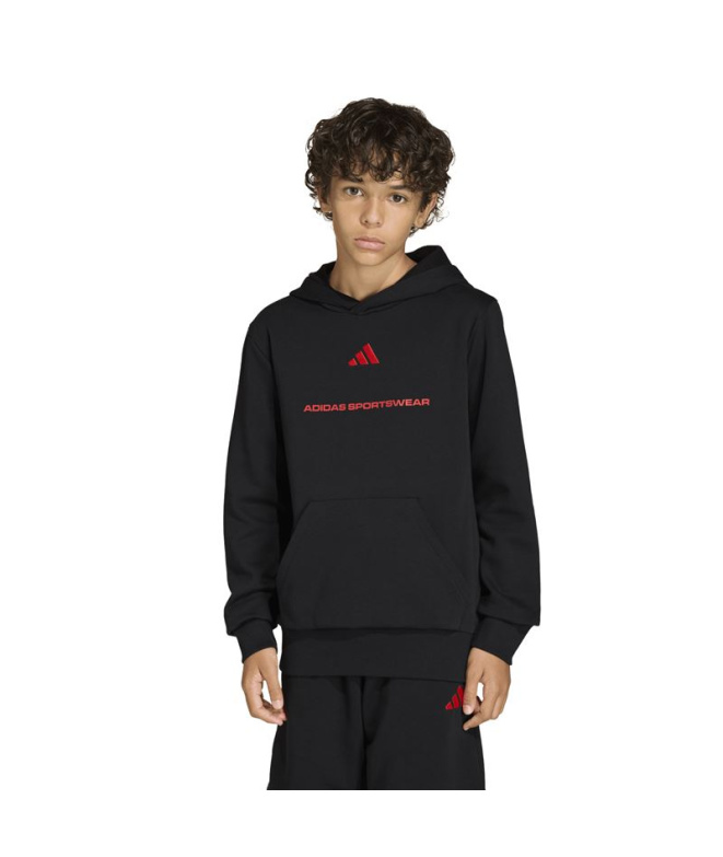 Sudadera adidas Fl Hd Niño Negro