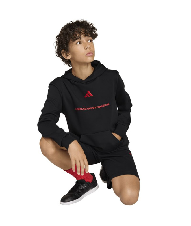 Moletom adidas FL HD Menino preto