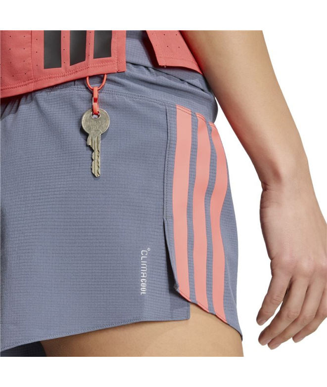 Calça Running adidas Adizero Gel W Onix/Tursol