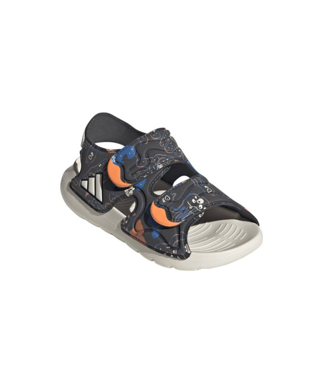 Sandales Enfant adidas Altaswim 3 Gris/Noir/Nalu