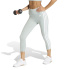 Collants Fitness adidas Opt ES 3Stripes 3/4, taille L Femme coloris Sama/Blanc