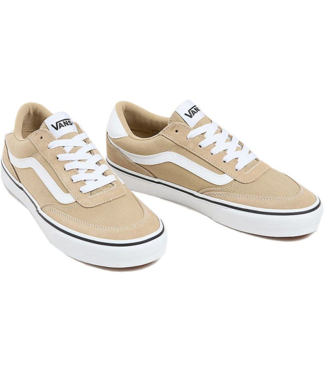 Homem Vans Brooklyn LS Sucv Bege Sapatilhas
