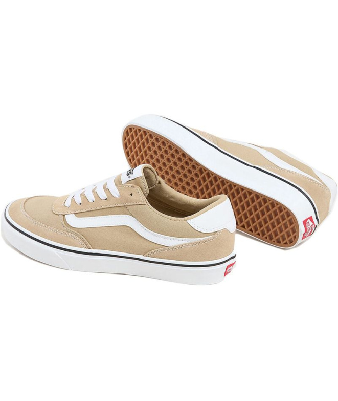 Homem Vans Brooklyn LS Sucv Bege Sapatilhas