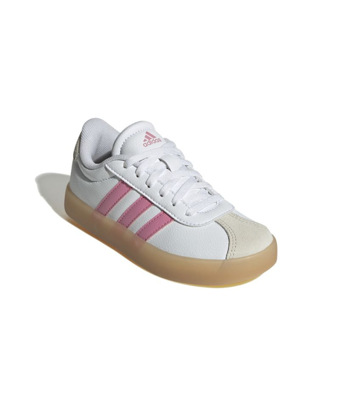 Chaussures blanches adidas VL Court 3.0 Enfant