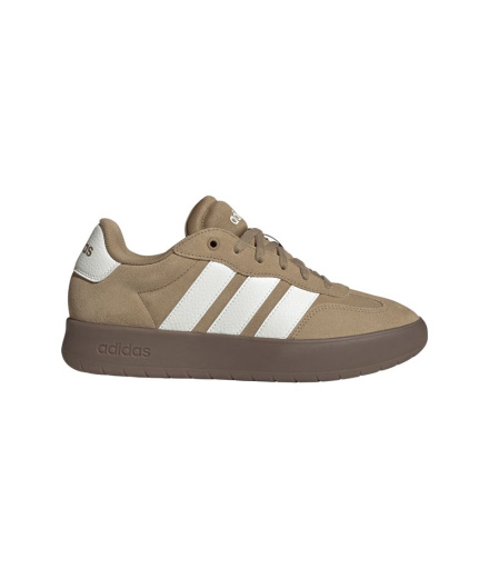 Chaussures adidas Barreda XLG blanches et dorées en carton