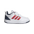 Chaussures Enfant Adidas Tensaur Sport 3.0 blanches/rouges
