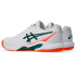 Chaussures Tennis Asics Gel Dedicate 9 Homme , blanc/vert