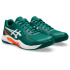 Chaussures Tennis Asics Gel Dedicate 9 Homme , vert/blanc