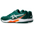 Chaussures Tennis Asics Gel Dedicate 9 Homme , vert/blanc