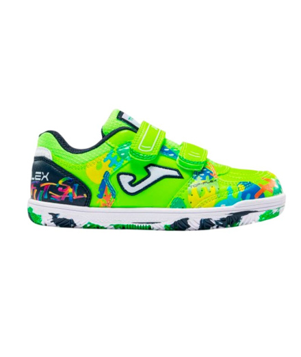 Sapatilhas Futsal Joma Top Flex 2611 verde fluorescente...