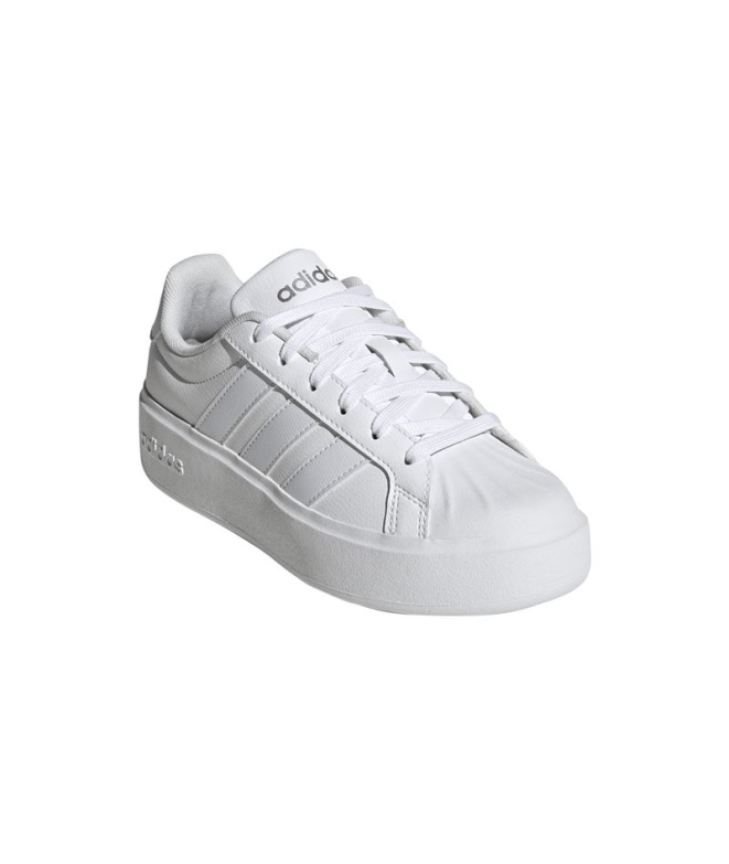 Chaussures adidas Streettalk Bold J blanches...