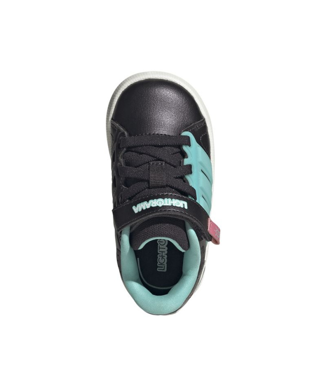 Chaussures noires adidas Lightorama Court Enfant