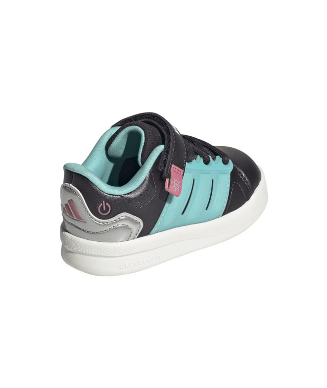 Chaussures noires adidas Lightorama Court Enfant