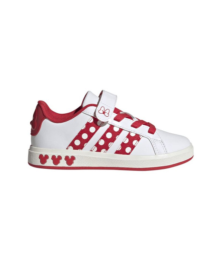 Chaussures blanches adidas Grand Court Minnie El K Enfant
