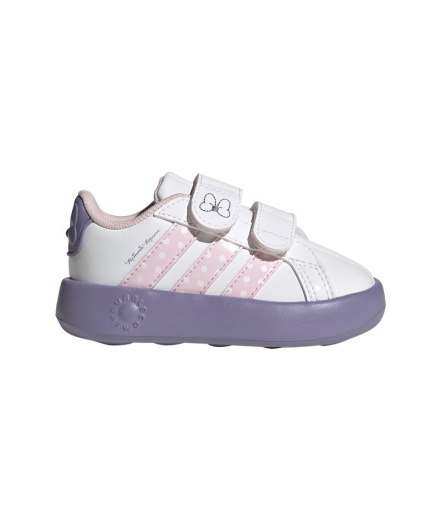 Chaussures blanches adidas Grand Court Minnie CF Enfant