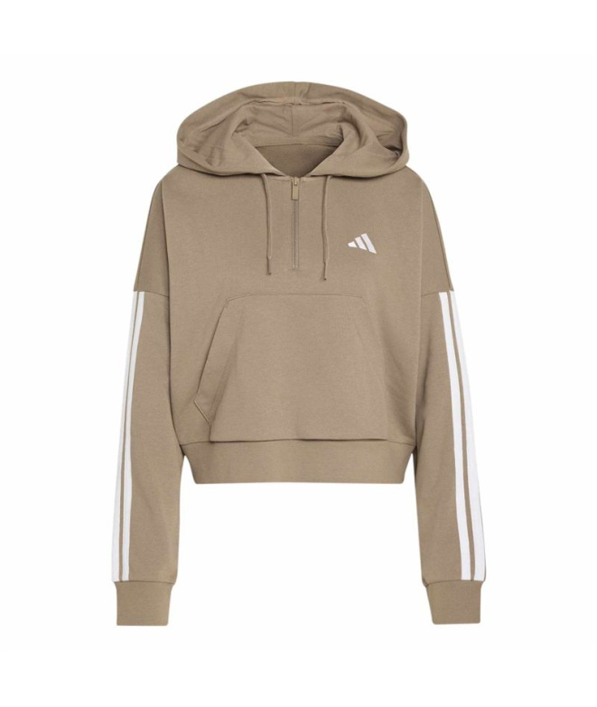 Sweat adidas W 3 bandes Ft Qz Caqsei/Blanc