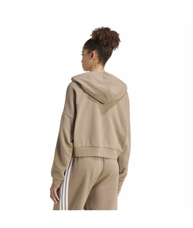 Sweat adidas W 3 bandes Ft Qz Caqsei/Blanc